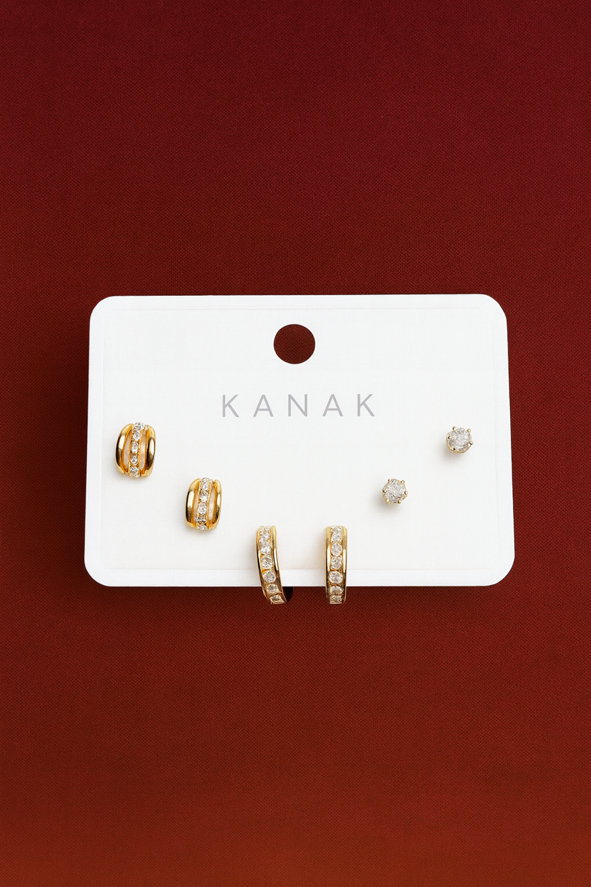 Crystal Hoop & Studs Set – 925 Silver